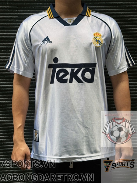 kiotviet_c846c6bbd1f7ac478f97a9ede259c24d Real Madrid Retro Soccer Jersey 1998 - Home Shirt Name Number Set #7 RAUL