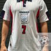England Retro Soccer Jersey 1998 - Home Shirt Name Number Set #7 BECKHAM England Retro Soccer Jersey 1998 - Home Shirt Name Number Set #7 BECKHAM