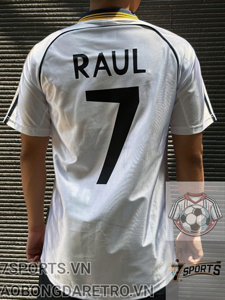 kiotviet_d82ac09ee151ba2127edaf40dc3783fe Real Madrid Retro Soccer Jersey 1998 - Home Shirt Name Number Set #7 RAUL
