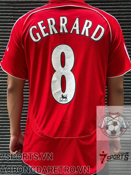 kiotviet_d9e94bd3cc115dc7178b7f3dac657bdd Liverpool Retro Soccer Jersey 2006 - Home Shirt Name Number Set #8 GERRARD