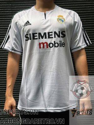 Real Madrid Retro Soccer Jersey 2003 - Home Shirt