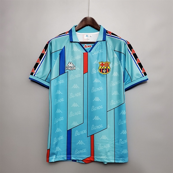 kiotviet_e362d6536a234a4f0c389c675ad42c94 Barcelona Retro Soccer Jersey 1996 - Away Shirt