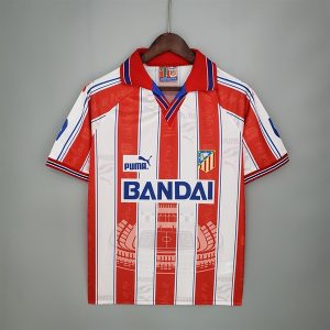 Atletico Madrid Retro Soccer Jersey 1996 - Home Shirt