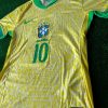 Neymar Jr. Number #10 Brazil Football Jersey Neymar Jr. Number #10 Brazil Football Jersey