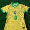 Neymar Jr. Number #10 Brazil Football Jersey Neymar Jr. Number #10 Brazil Football Jersey