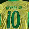 Neymar Jr. Number #10 Brazil Football Jersey Neymar Jr. Number #10 Brazil Football Jersey