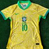 Neymar Jr. Number #10 Brazil Football Jersey Neymar Jr. Number #10 Brazil Football Jersey