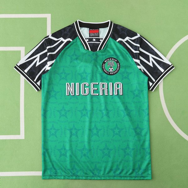 Nigeria 95/96 Season Home Retro Green Jersey Trikot Soccer Shirt