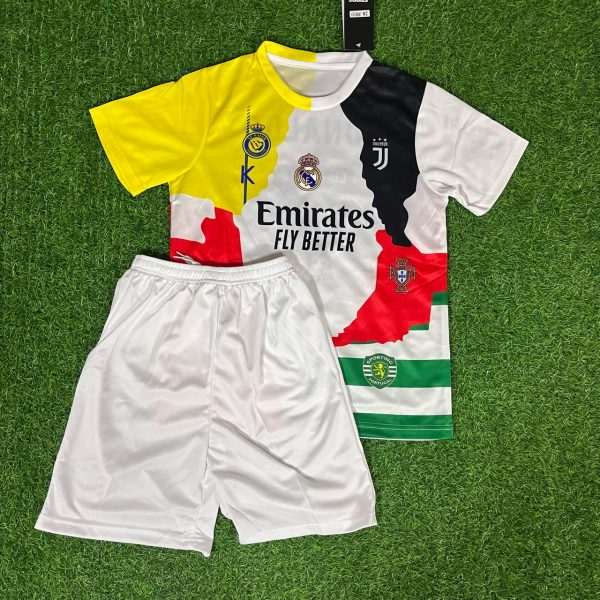 Cristiano Ronaldo #cr7 GOAT Combo All Teams Special Kids Jersey KinderTrikot Maillot Enfant Soccer Shirt
