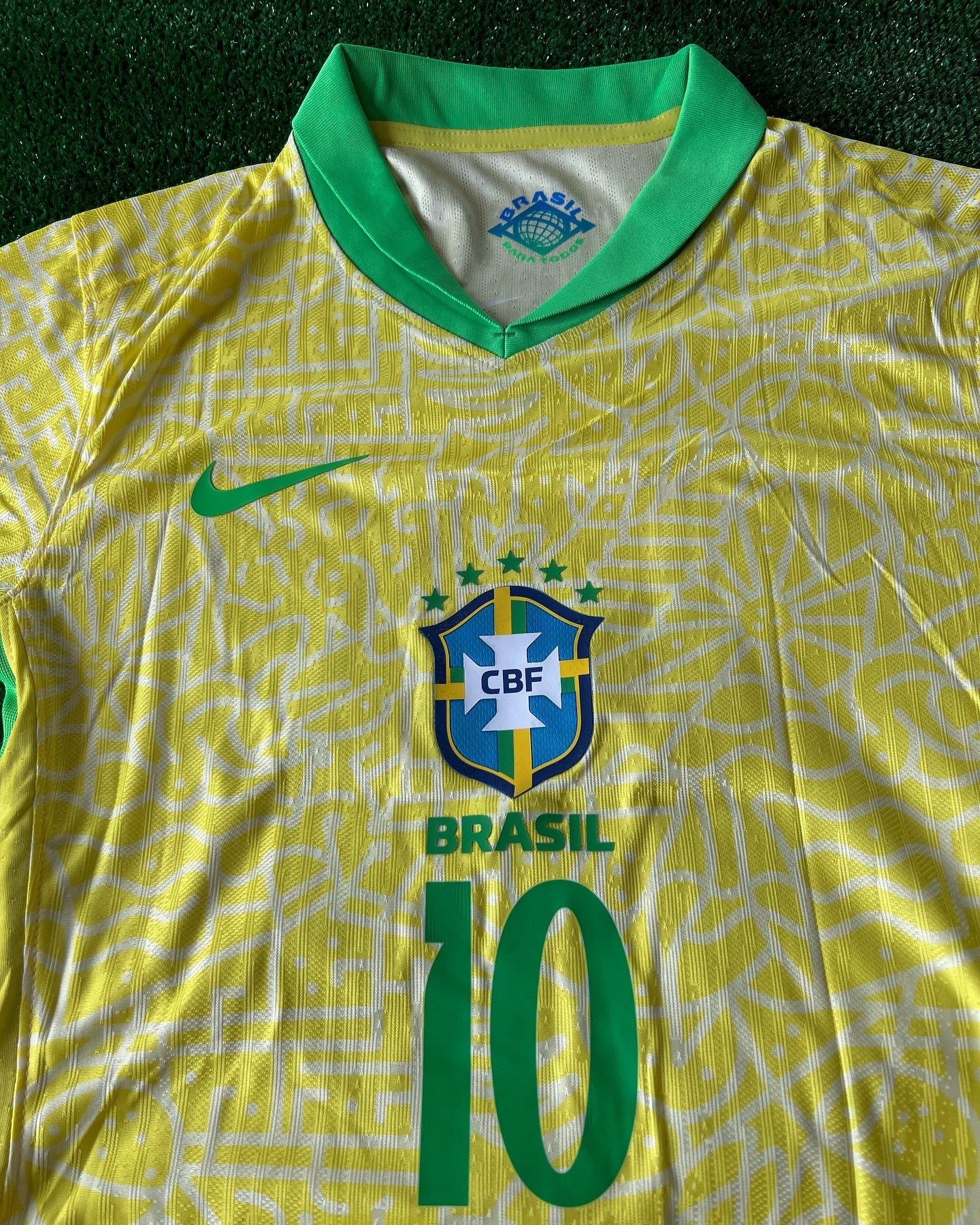 E8814B1F-A092-4A82-B985-22037EB9C606 Neymar Jr. Number #10 Brazil Football Jersey