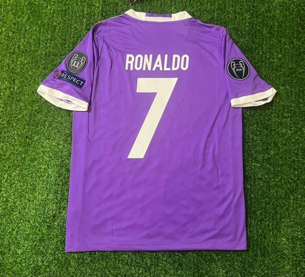 Cristiano Ronaldo Number #7 Real  Madrid CL Final Jersey Trikot Soccer Shirt