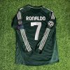 Cristiano Ronaldo Number #7 Real Madrid 2012-2013 Champions League Green Long Sleeve Jersey Soccer Shirt Cristiano Ronaldo Number #7 Real Madrid 2012-2013 Champions League Green Long Sleeve Jersey Soccer Shirt