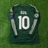 Mesut Ozil Number #10 Real Madrid 2012-2013 Champions League Green Long Sleeve Jersey Soccer Shirt Mesut Ozil Number #10 Real Madrid 2012-2013 Champions League Green Long Sleeve Jersey Soccer Shirt