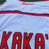 Kaká Leite Milan Number #22 2007 Final Athene Champions League Final White Retro Football Jersey