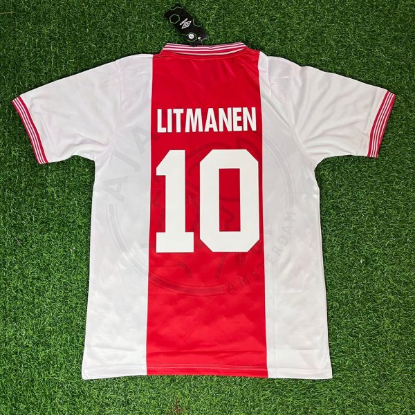 Jari Litmanen Number #10 Ajax Retro Jersey Trikot