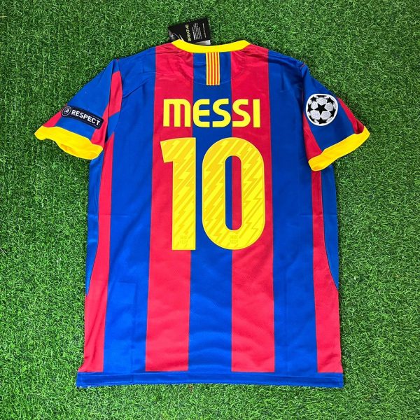 Lionel Messi Number #10 Barcelona 2011 London Final Jersey Trikot Maillot Soccer Shirt
