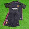 Neymar Jr Barcelona 2014/15 Retro Black Pink Kids Jersey Soccer Maillot KinderTrikot Maglia Soccer Shirt