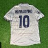 Ronaldinho Gaucho Number #10 - Barcelona 2003/2004 Blue Garnet Retro Jersey Trikot