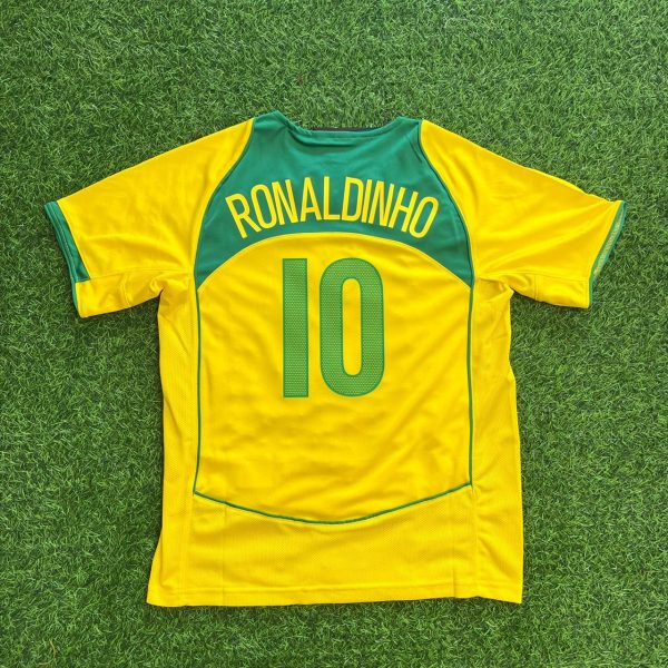 Ronaldinho Gaucho Number #10 – Brazil 2004–2006 Retro Kit Jersey – | Trikot | Maillot Soccer Shirt