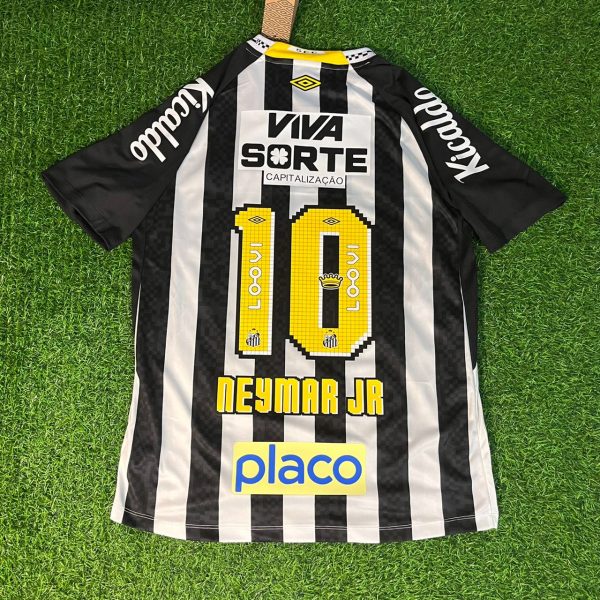 Neymar Jr Number #10 Santos FC 2026 Black Jersey Trikot Soccer Shirt