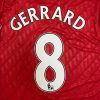 Steven Gerrard Number #8 Liverpool 2010 2011 Season Long Sleeves Red Retro Jersey Steven Gerrard Number #8 Liverpool 2010 2011 Season Long Sleeves Red Retro Jersey