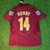 Thierry Henry Number #14 Arsenal 2006 Highbury Burgundy Retro Football Jersey Thierry Henry Number #14 Arsenal 2006 Highbury Burgundy Retro Football Jersey