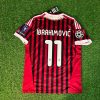 Zlatan Ibrahimović Number #11 - AC Milan Home 2011/12 Retro Kit Jersey Maillot Trikot Soccer Shirt Zlatan Ibrahimović Number #11 - AC Milan Home 2011/12 Retro Kit Jersey Maillot Trikot Soccer Shirt