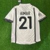 Pablo Aimar Number #21 Valencia 2001 Milano Champions Final Retro Football Jersey Pablo Aimar Number #21 Valencia 2001 Milano Champions Final Retro Football Jersey