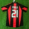 Andrea Pirlo Number #21 Milan 2010 2011 Retro Jersey Trikot Maillot Soccer Shirt Andrea Pirlo Number #21 Milan 2010 2011 Retro Jersey Trikot Maillot Soccer Shirt
