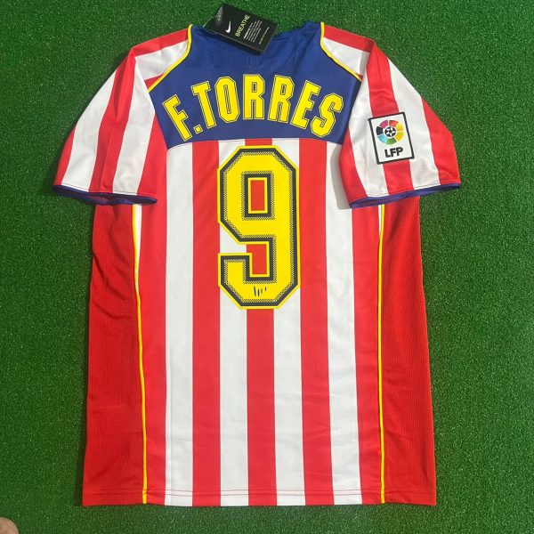 Fernando Torres Number #9 Atletico Madrid 2004 2005 SpiderMan Retro Football Jersey
