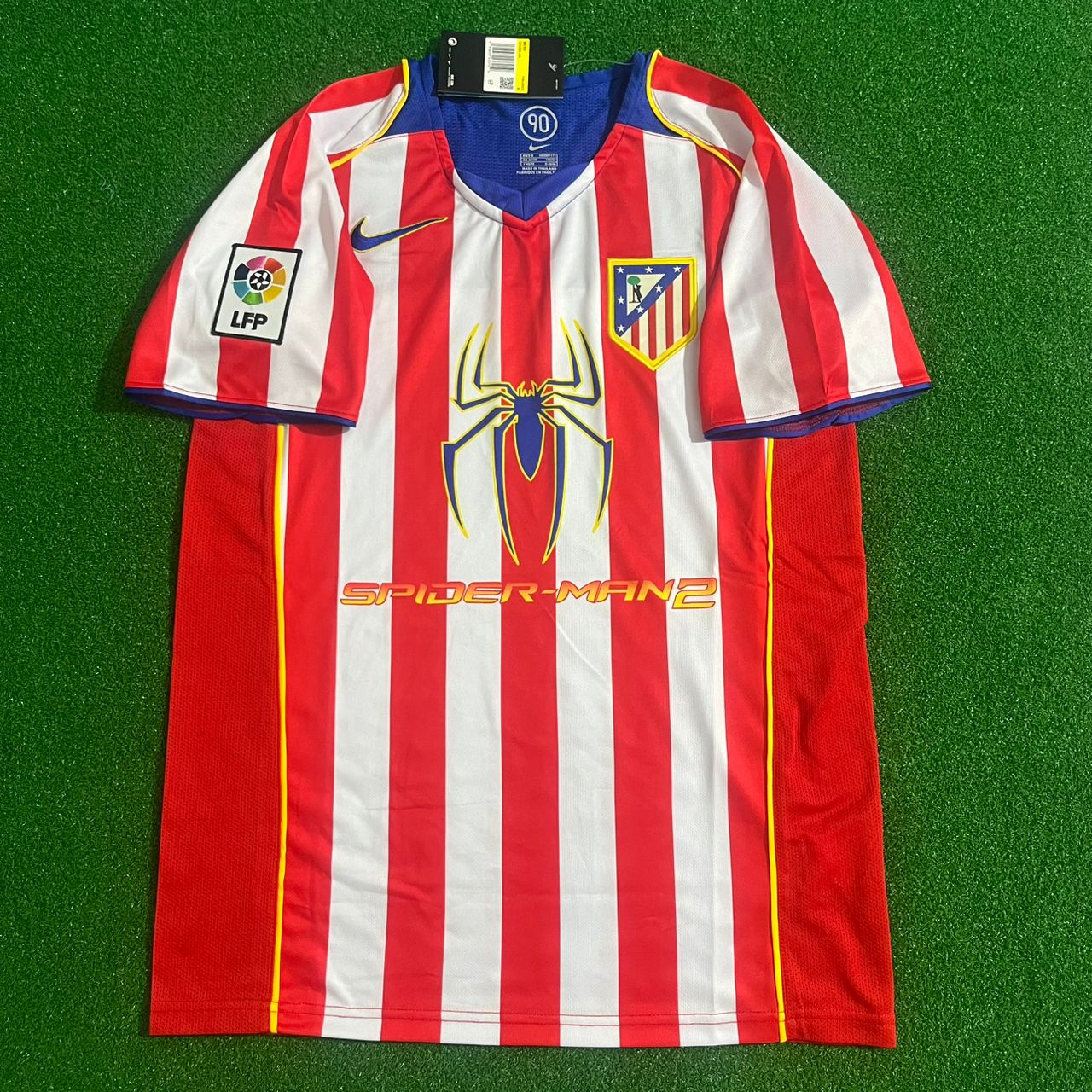 atletico-fernando-torres2 Fernando Torres Number #9 Atletico Madrid 2004 2005 SpiderMan Retro Football Jersey