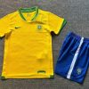 Ronaldinho Gaucho – Brazil 2006 Retro Kids Kit Jersey – | KinderTrikot | Maillot Enfant Soccer Shirt