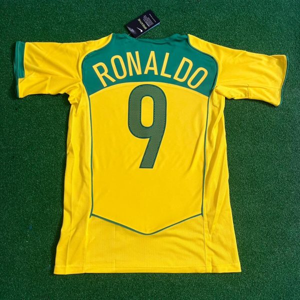 Ronaldo Nazario Number #9 Brazil 2004-2006 Retro Jersey Trikot