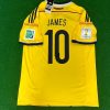 James Rodriguez Number #10 Colombia 2014 Brazil World Cup Blue Retro Jersey Trikot Maillot