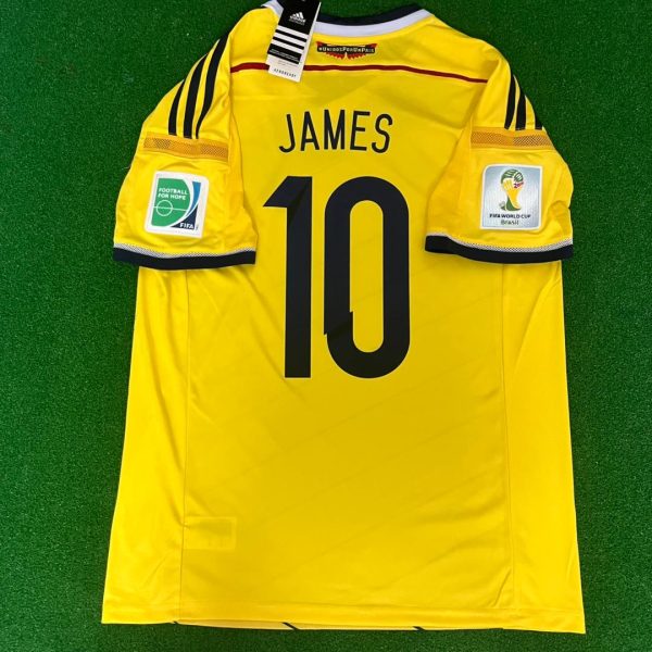 James Rodriguez Number #10 Colombia 2014 Brazil World Cup Blue Retro Jersey Trikot Maillot