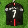 Cristiano Ronaldo Number #7 2007-2008 Manchester United Black Retro Jersey Trikot Camiseta Maillot Cristiano Ronaldo Number #7 2007-2008 Manchester United Black Retro Jersey Trikot Camiseta Maillot