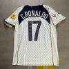 Cristiano Ronaldo Number #17 Portugal EURO 2004 Retro White Away Soccer Kit Jersey Trikot Soccer Shirt