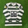 Cristiano Ronaldo Number #28 Sporting Lisbon 2001 2003 First Season Long Sleeve Retro Jersey Cristiano Ronaldo Number #28 Sporting Lisbon 2001 2003 First Season Long Sleeve Retro Jersey