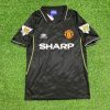 David Beckham Number #7 Manchester United 1998 1999 Black Retro Football Jersey David Beckham Number #7 Manchester United 1998 1999 Black Retro Football Jersey