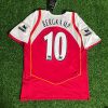 Dennis Bergkamp Number #10 - Arsenal 2004/2005 O2 Red Retro Kit Jersey Trikot Maillot Soccer Shirt Dennis Bergkamp Number #10 - Arsenal 2004/2005 O2 Red Retro Kit Jersey Trikot Maillot Soccer Shirt