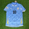 Diego Forlán Number #10 Uruguay 2010 South Africa World Cup Blue Retro Jersey