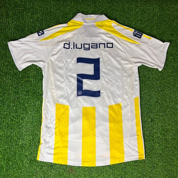 Diego Lugano Number #2 Fenerbahçe 2007-2008 White Retro Kit Jersey – | Trikot | Maillot Soccer Shirt