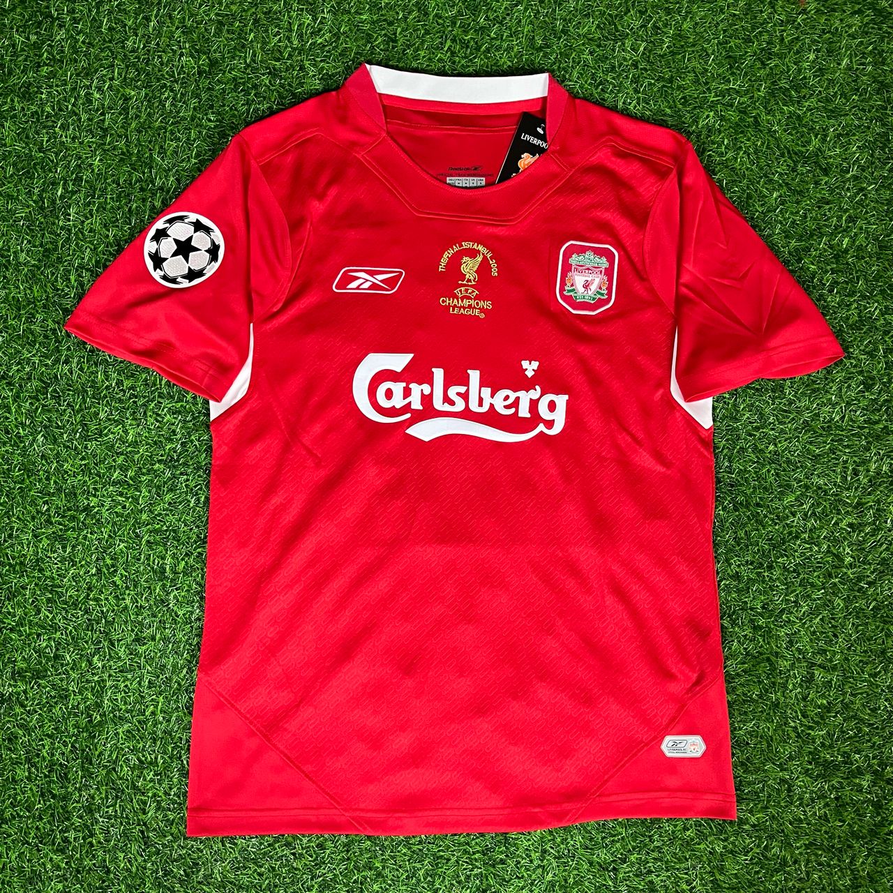 djibril-cisse-liverpool-2005-champions-league-final-red-retro-jersey-trikot-front Djibril Cissé Number #9 – Liverpool 2005 Champions League Final Red Retro Jersey Trikot