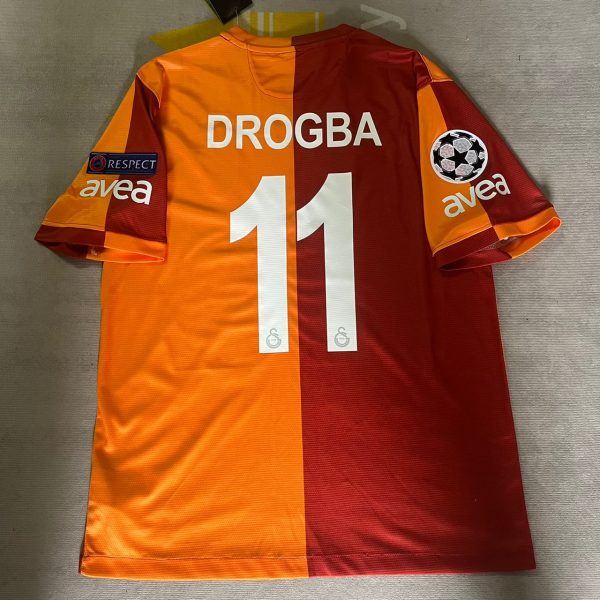 Didier Drogba Number #11 Galatasaray Retro 2013-2014 Sezonu Formasi Home Jersey Trikot Maillot