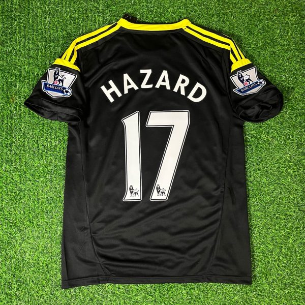 Eden Hazard Number #17 Chelsea 2012 2013 Black Blue Retro Kit Jersey Trikot Maglia Maillot Soccer Shirt