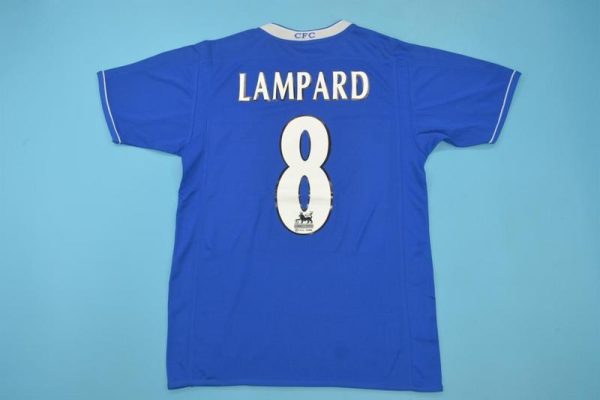 Frank Lampard Number #8 Chelsea 2003 2005 Season Home Navy Blue Retro Jersey Trikot Soccer Shirt