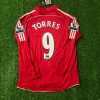Fernando Torres Number #9 Liverpool Long Sleeve Retro Kit Jersey Trikot Maillot Fernando Torres Number #9 Liverpool Long Sleeve Retro Kit Jersey Trikot Maillot