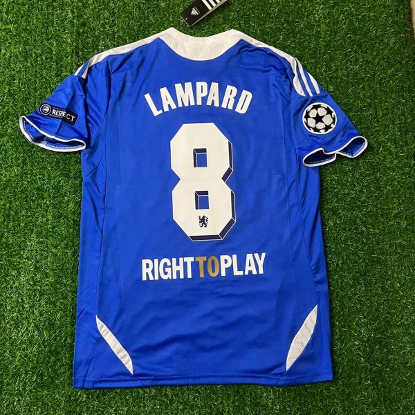 Frank Lampard Number #8 - Chelsea Champions League Munich Final Munich 2012 Retro Jersey Trikot