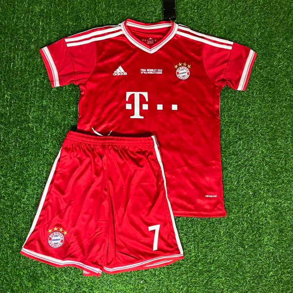 Frank Ribery Bayern Munich 2013 Final  Kids Kit – Kit Jersey for Children – | KinderTrikot | Maillot Enfant Soccer Shirt