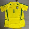 Ronaldinho Number #11 Brazil 2002 World Cup Retro Football Jersey Ronaldinho Number #11 Brazil 2002 World Cup Retro Football Jersey